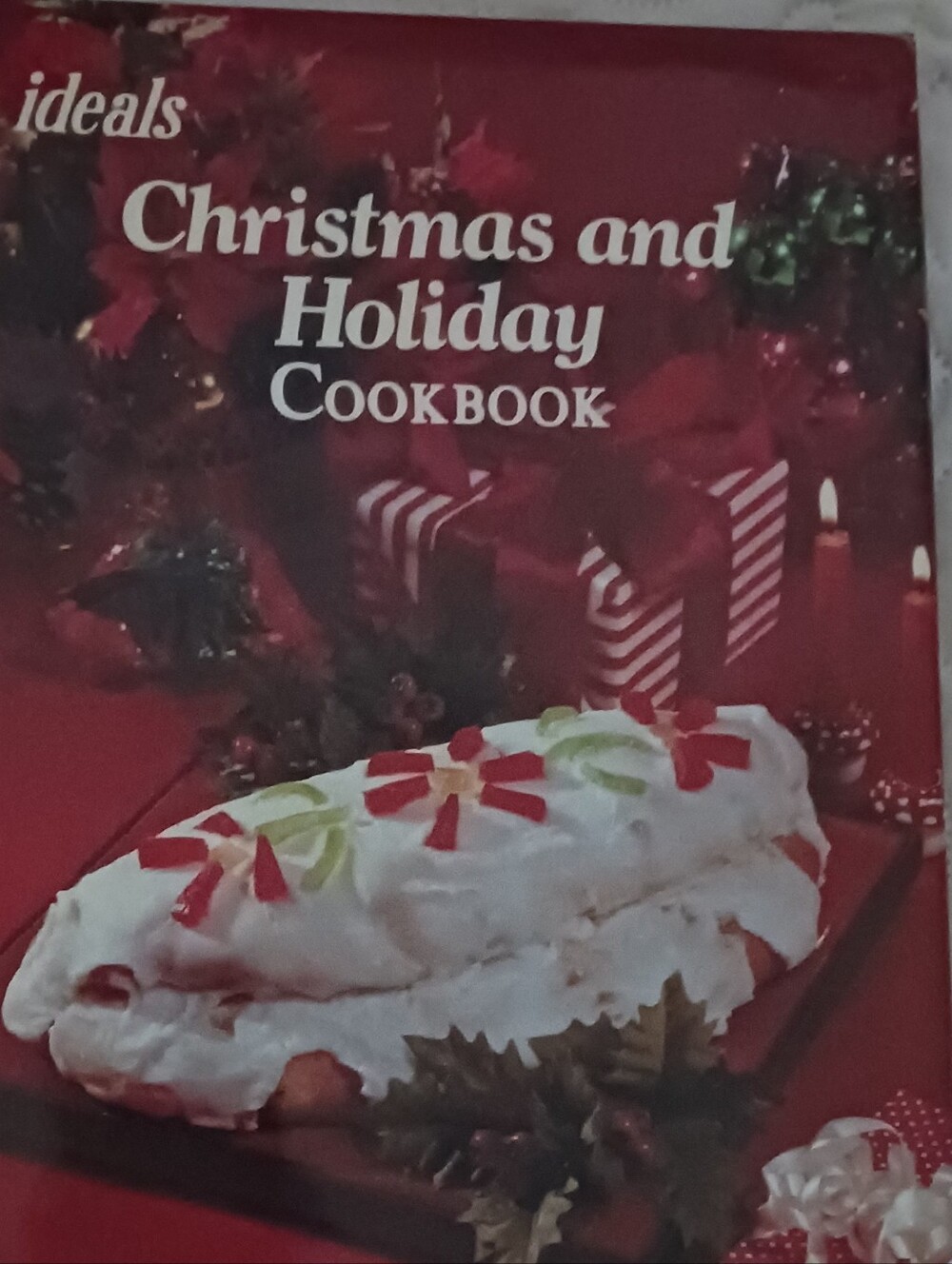 Christmas and Holiday Cookbook - Red Holiday Cookbook Vintage 1981